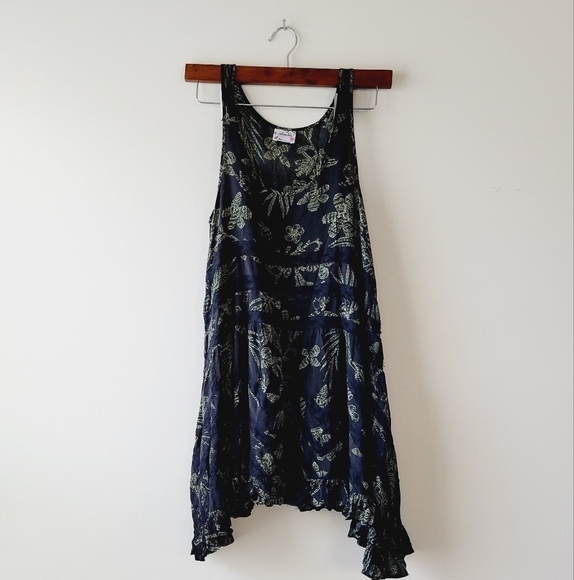 Intimately Free People Sleeveless high and low green and black  top‎ size XS - Picture 1 of 3